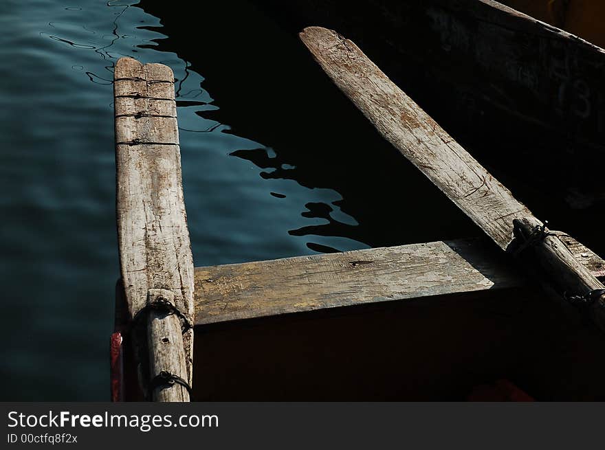 Boat in a lake in Sichuan,west of China. Boat in a lake in Sichuan,west of China