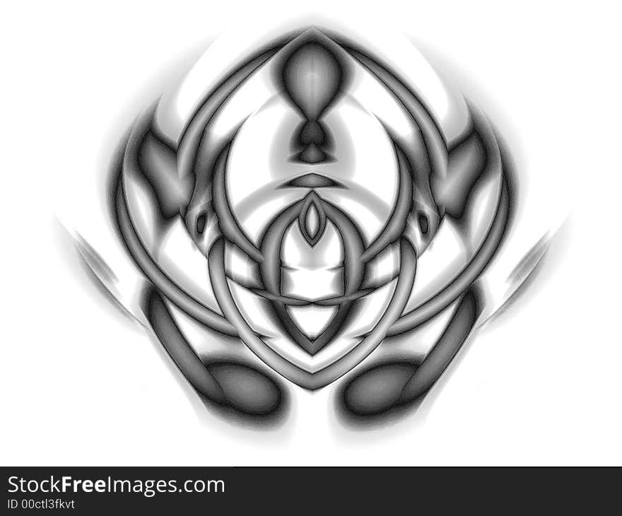 Black And White Abstract Icon