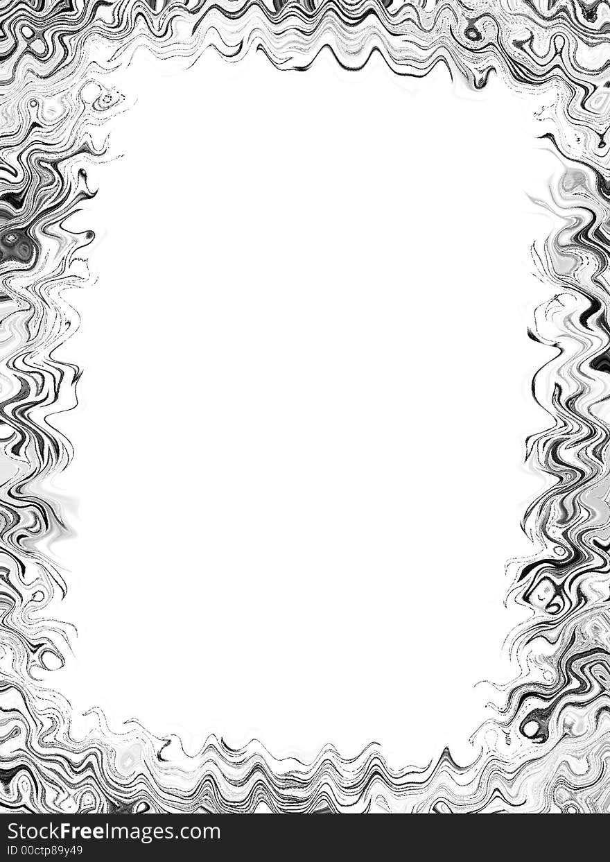 Squiggly Lines Photo Frame