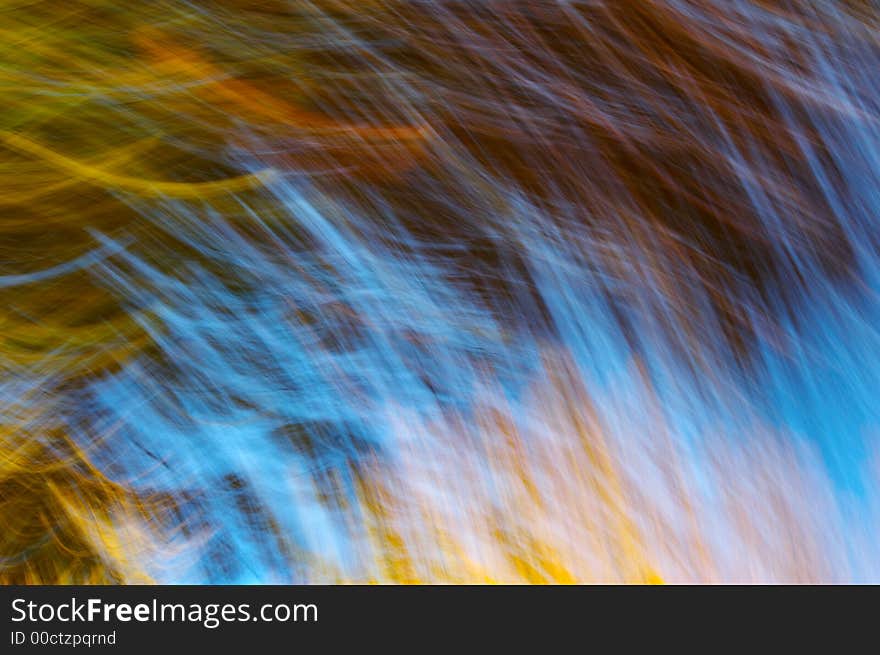 Autumn forest from frog perspective, only camera moving, rotating or panning -no Photoshop blur!!!