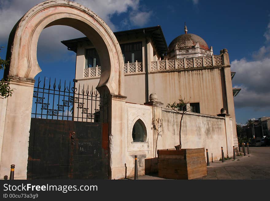 Architecture. Liberty Stile, Ancient Stand Florio. Palermo Sicily. Architecture. Liberty Stile, Ancient Stand Florio. Palermo Sicily