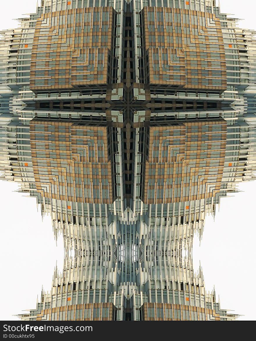 Kaleidoscope cross: Bank of America building