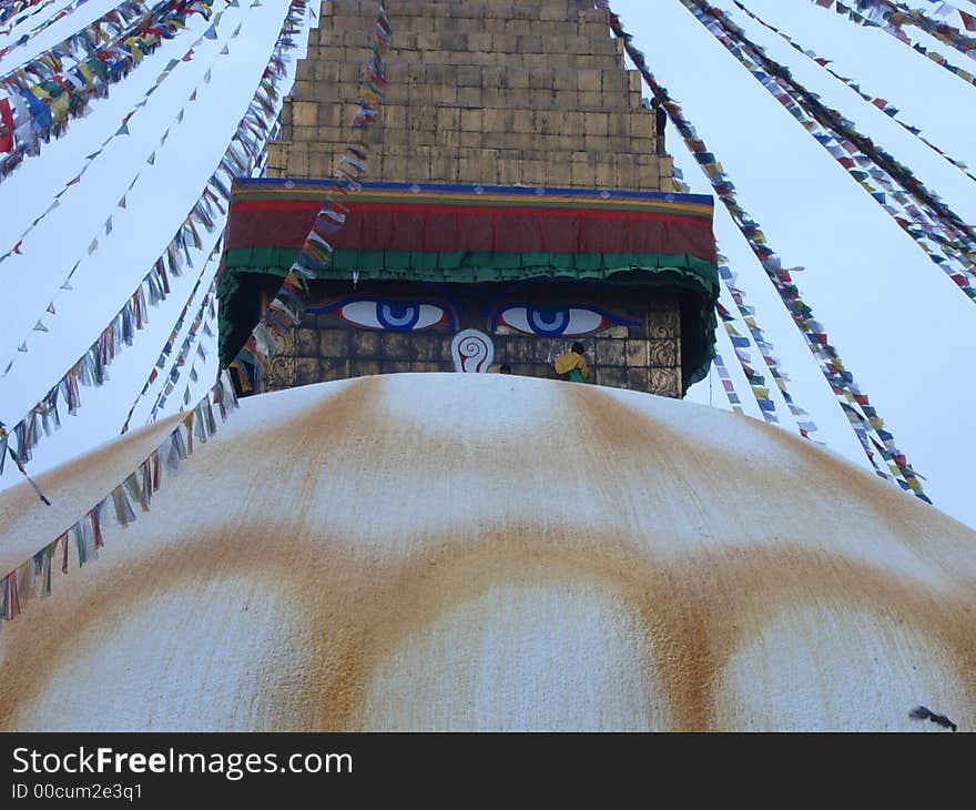 Boudnath Stupa in Kathamandu, Nepal