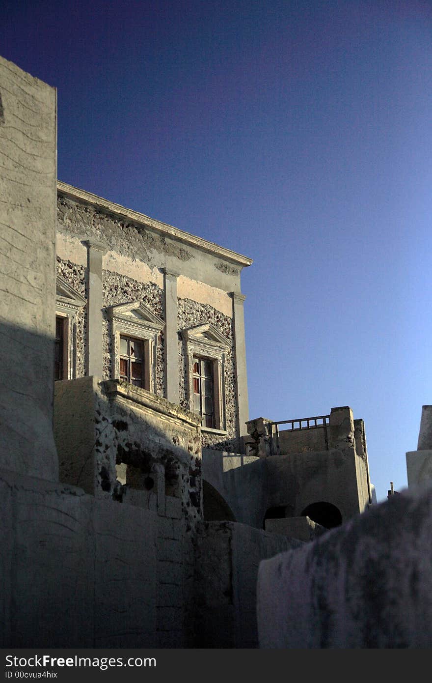 Old neglected building in Santorini Greece. Old neglected building in Santorini Greece