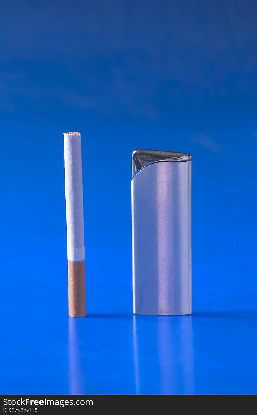 Cigarette and lighter