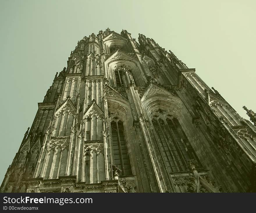 Cologne's Cathedral (Saint Peter and Mary Church) in the center of the city - Gothic architecture - Koln,Germany