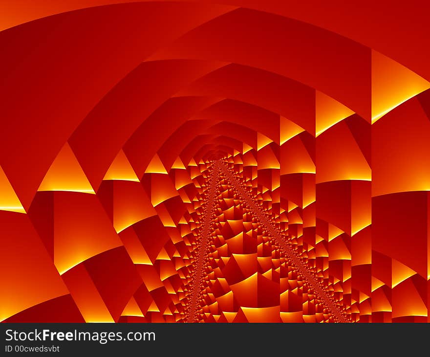 The endless street, fractal image