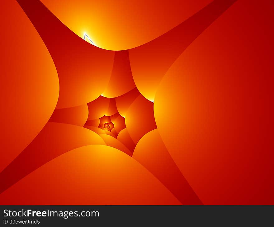 Mysterious red gallery, fractal image. Mysterious red gallery, fractal image