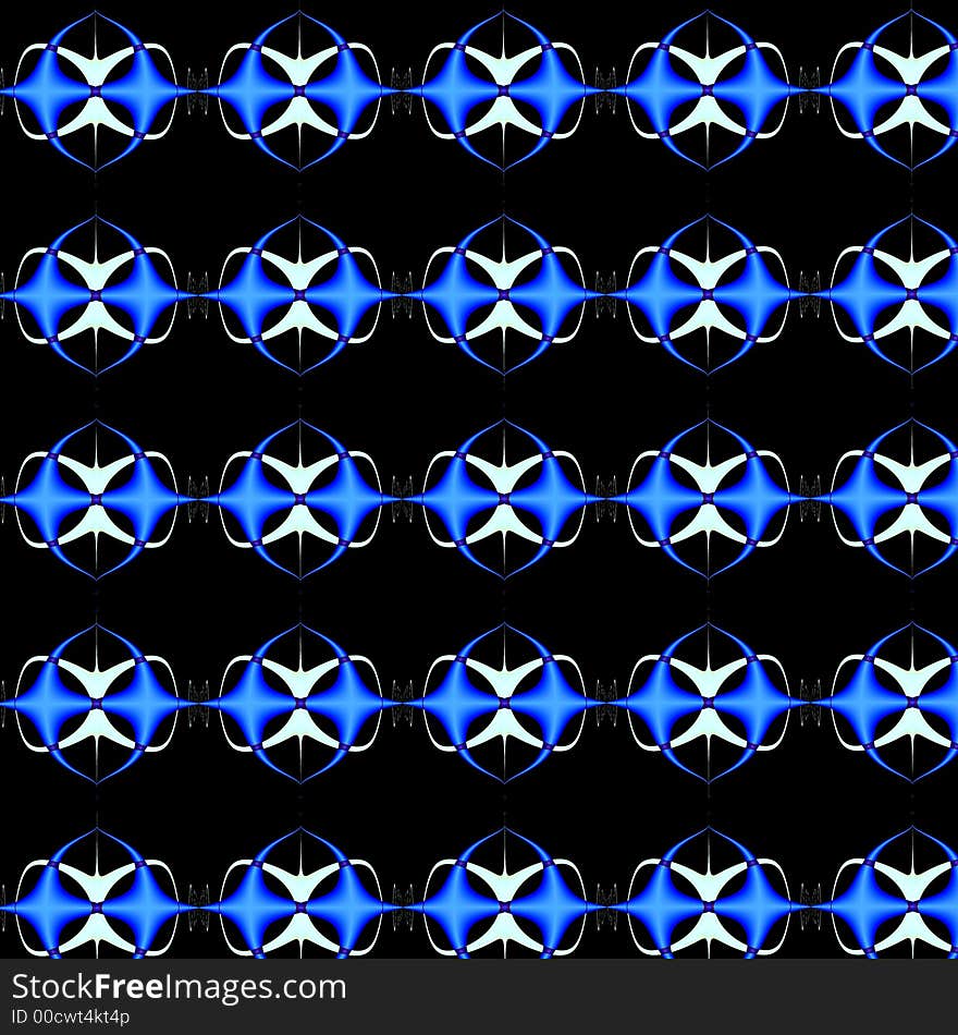 Interesting Abstract Background Pattern in Blue Black and White