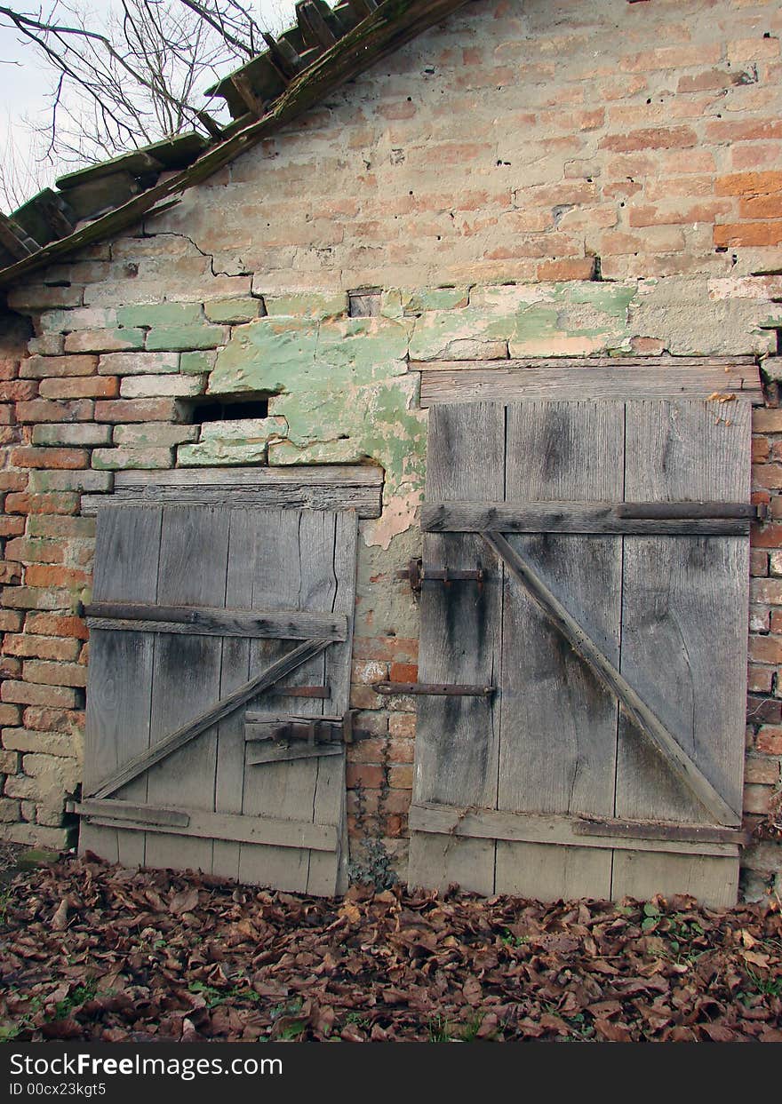 Detail of a very old country house. Detail of a very old country house