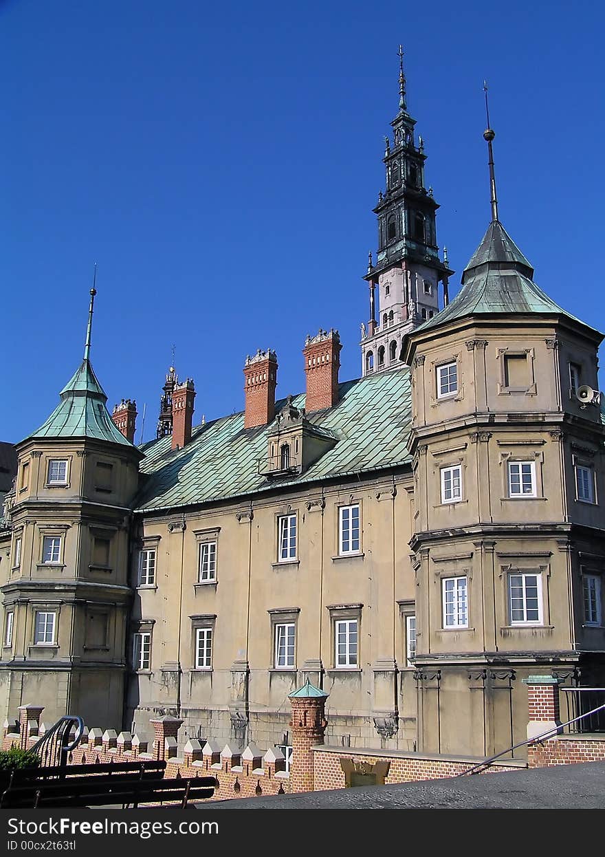 An old historic building in europe