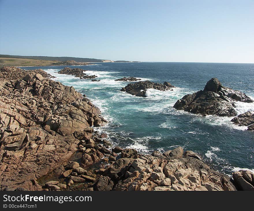 A veiw from Canal Rocks on the west coast of Australia. A veiw from Canal Rocks on the west coast of Australia