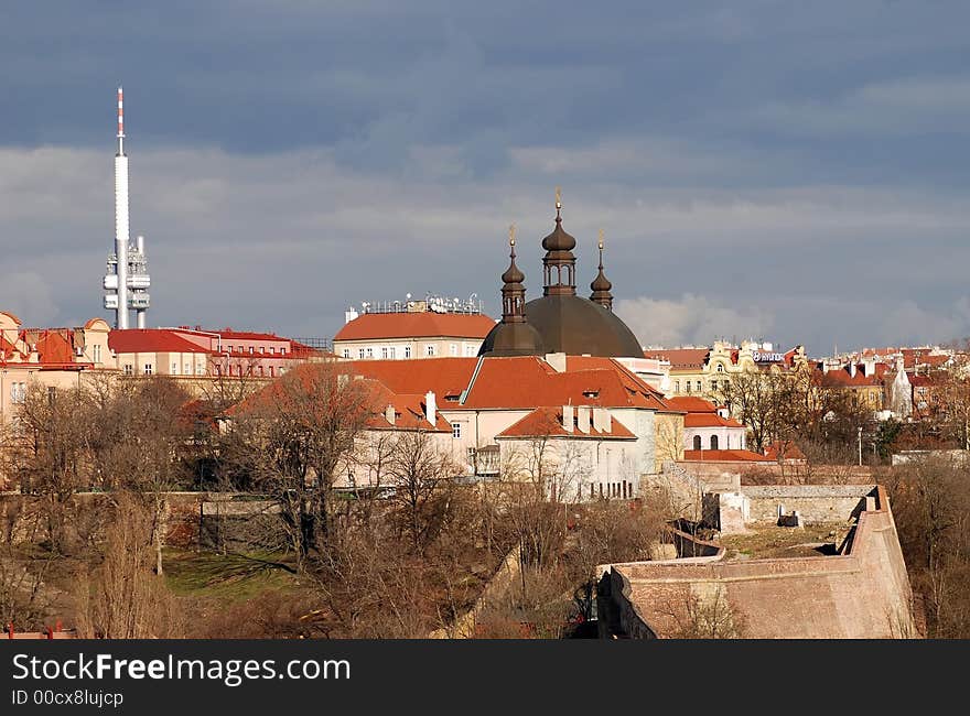 View on Karlov, Zizkov, Prague