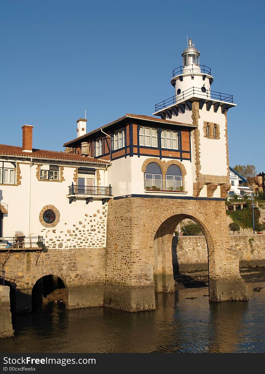 Arriluce lighthouse in Getxo, Vizcay, Basque Country