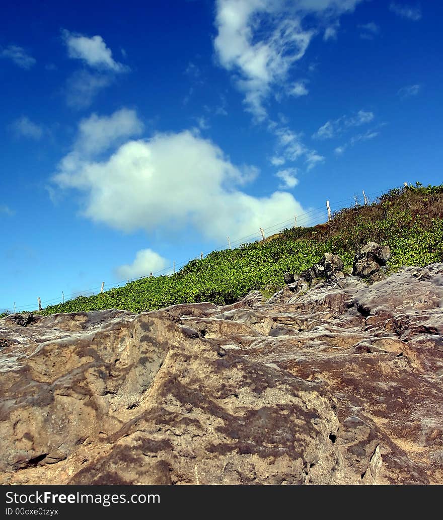 Landscape at  hookipa in hawaii