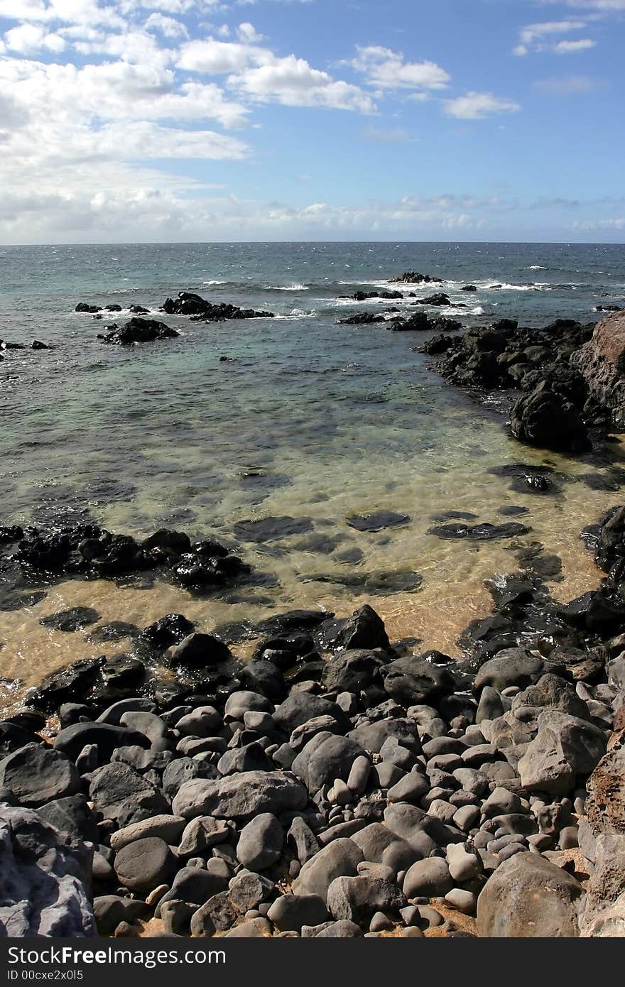 Volcanic landscape at hawaii  maui