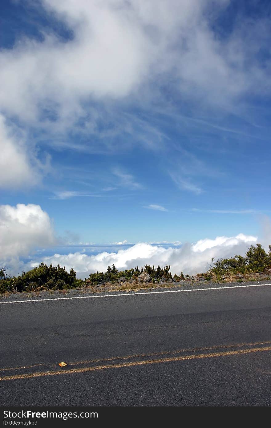 Road to haleakala maui hawaii