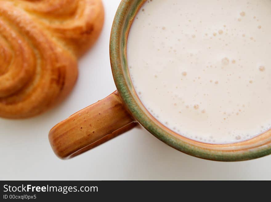 Sour milk and pastry