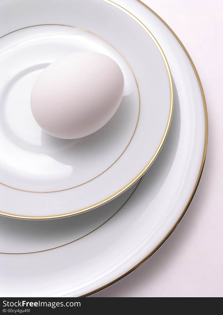 Egg on fine china 1