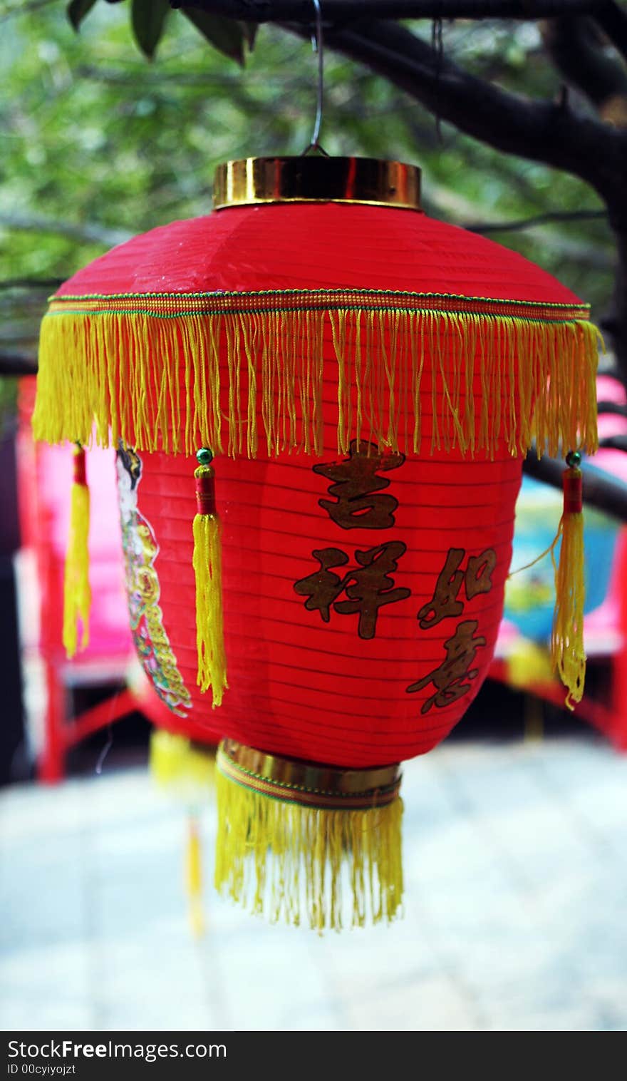 Lantern hanging for Chinese New Year. Lantern hanging for Chinese New Year