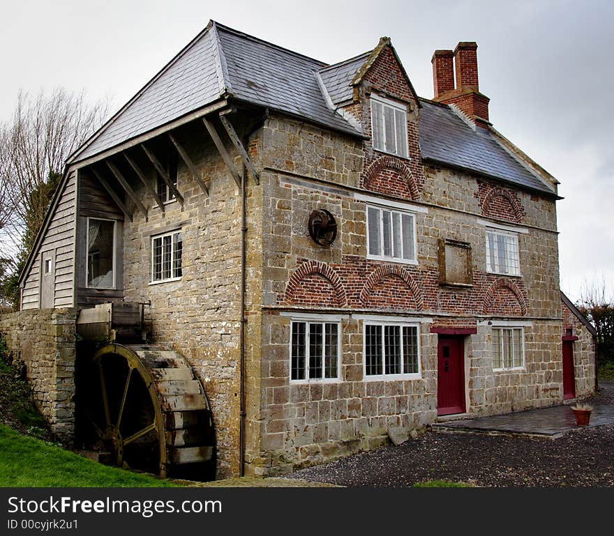 Water Mill in Rural England. Water Mill in Rural England