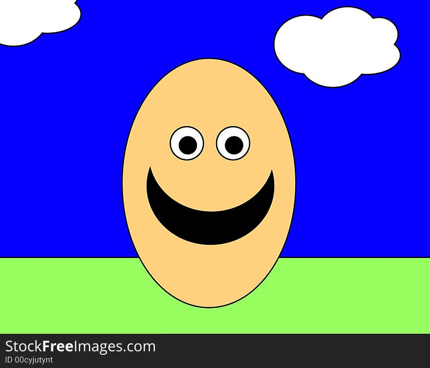 A simple toon based image of a egg man, this image is suitable for images relating to Easter and food. A simple toon based image of a egg man, this image is suitable for images relating to Easter and food.