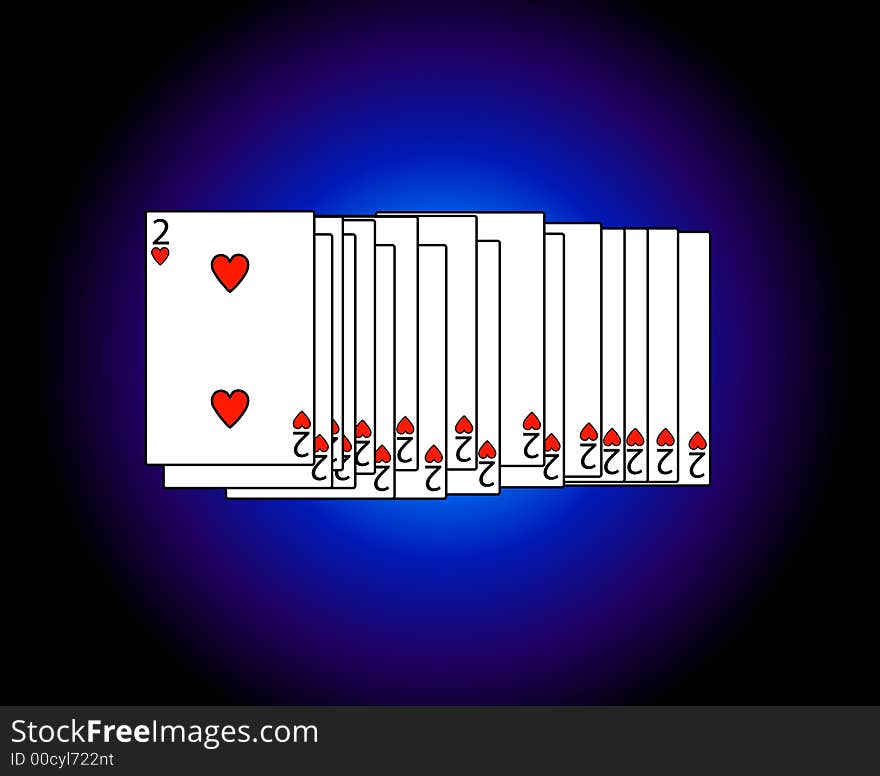 A computer created set of playing cards. A computer created set of playing cards.