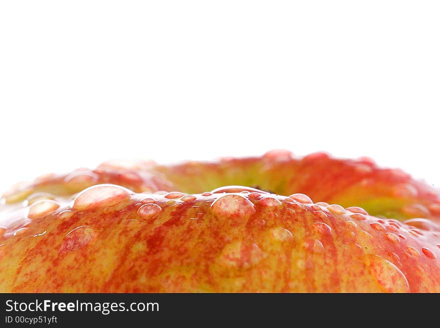 Water Drops On The Apple