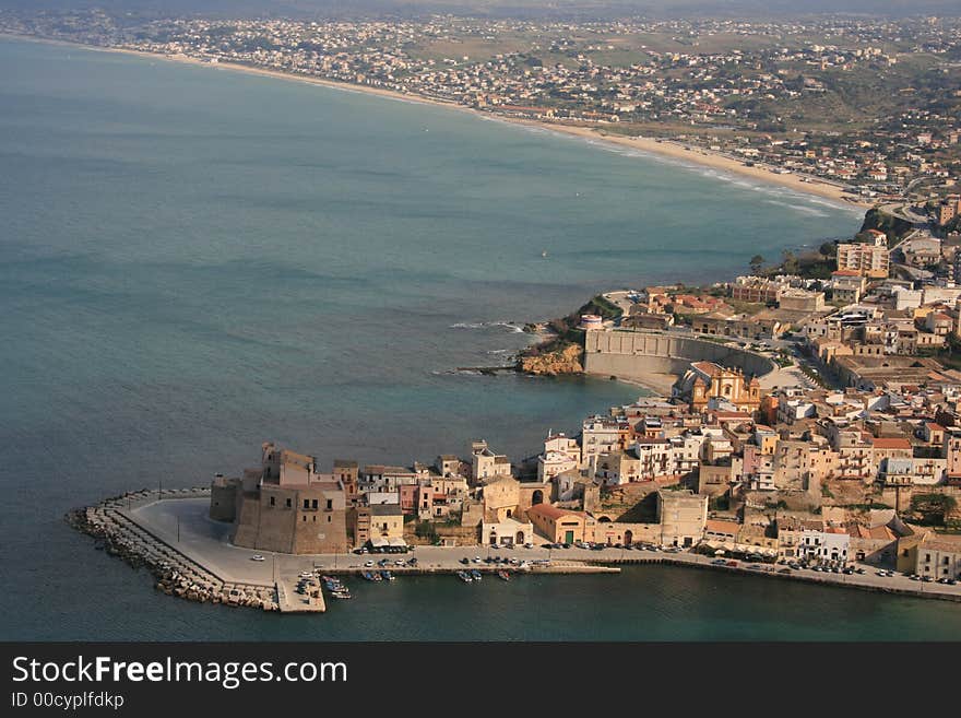 Seaside Town. Coast, Beach