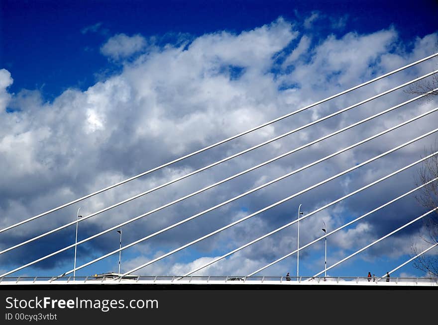 Bridge and clouds