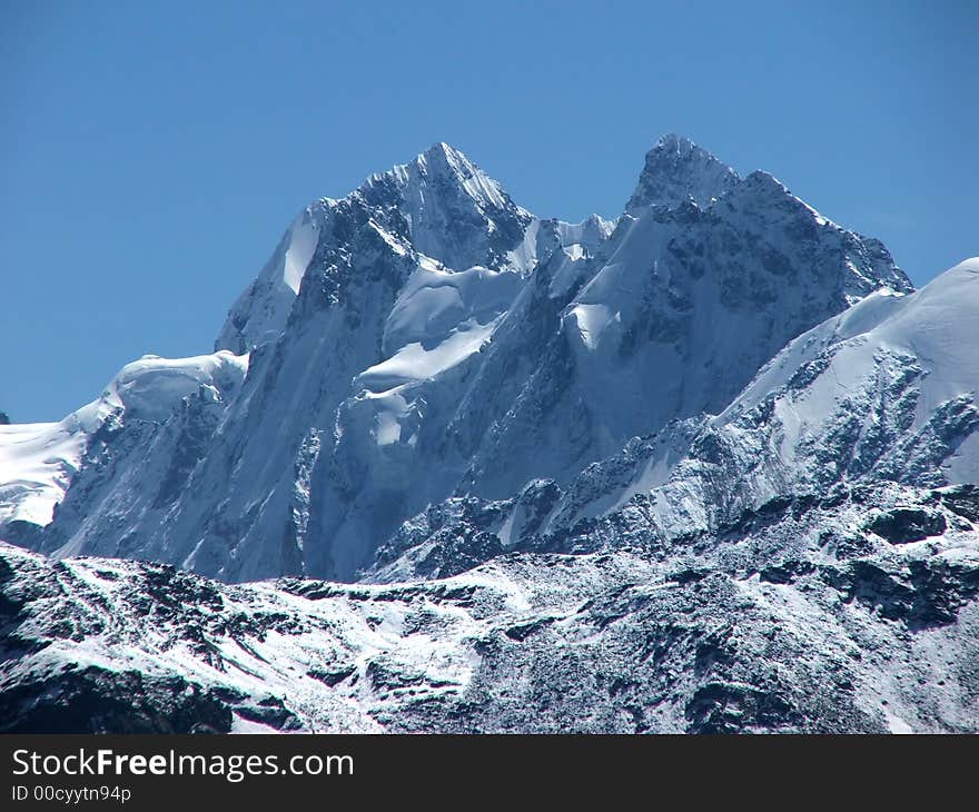 Mount USHBA (4710m),climbers dream.Caucasus.