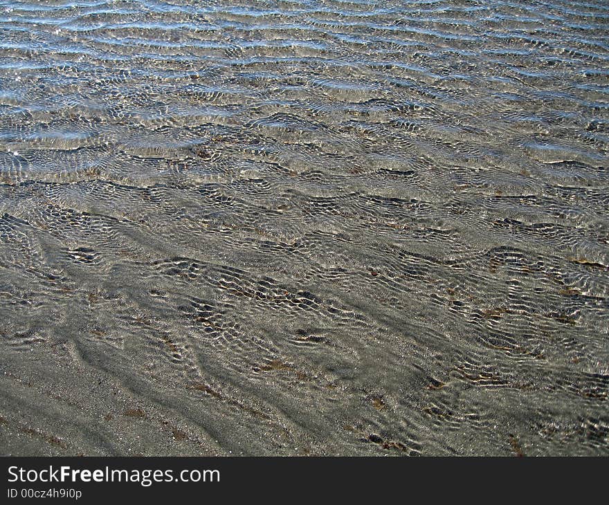 Ripples on the surface of the water. Ripples on the surface of the water