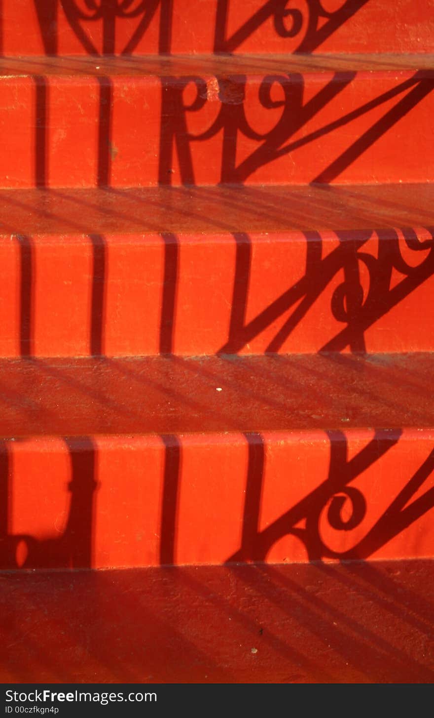 Shadows on stairs