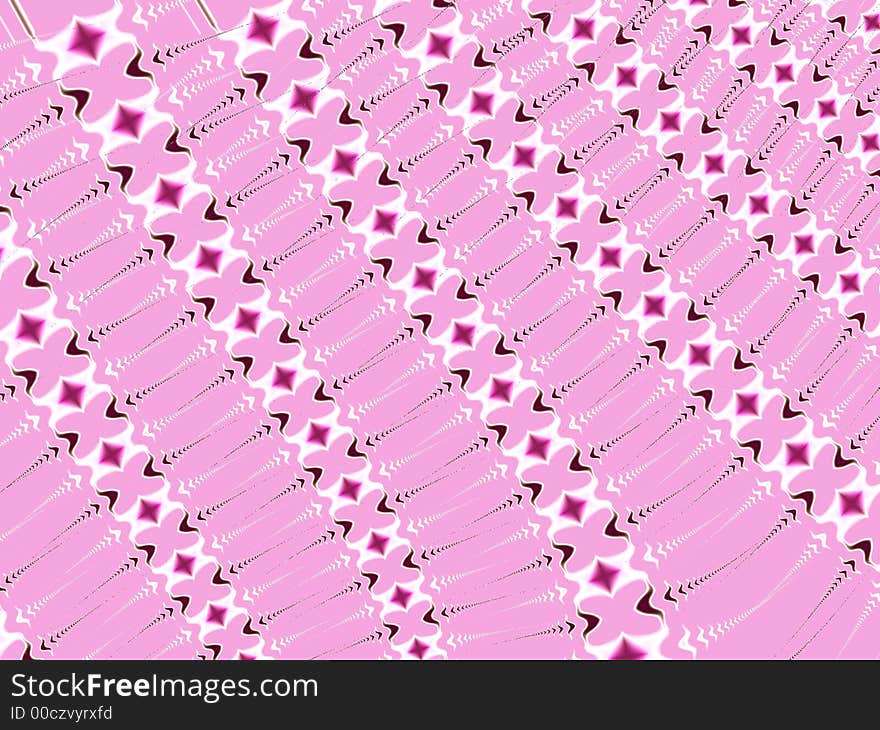 Crosses Arrows Pattern Pink