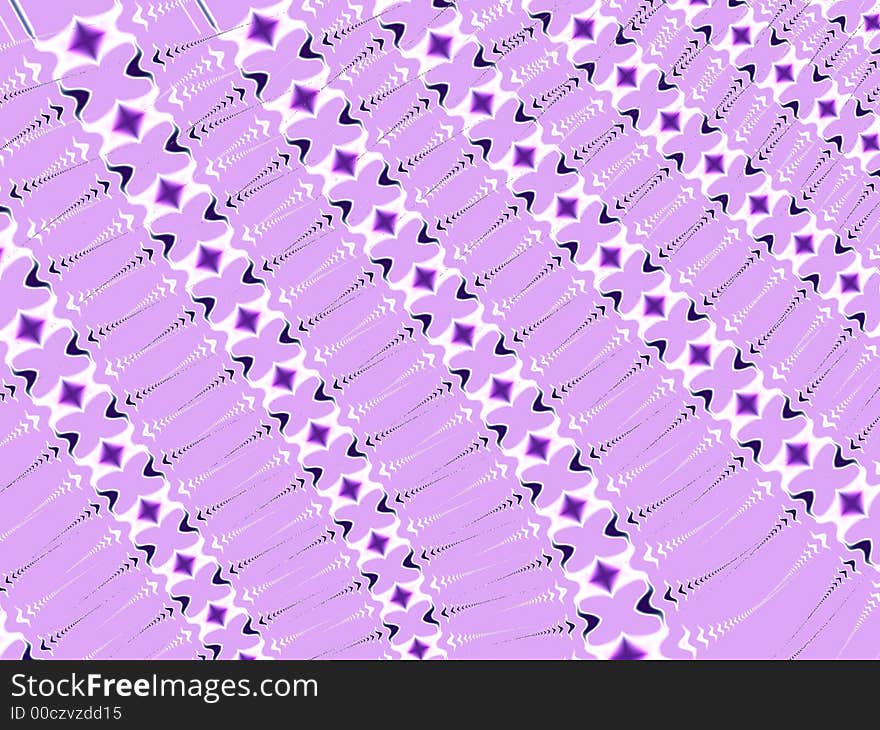 Crosses Arrows Pattern Purple