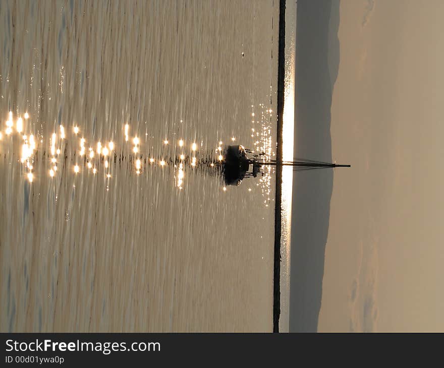 Anchored at Sunset