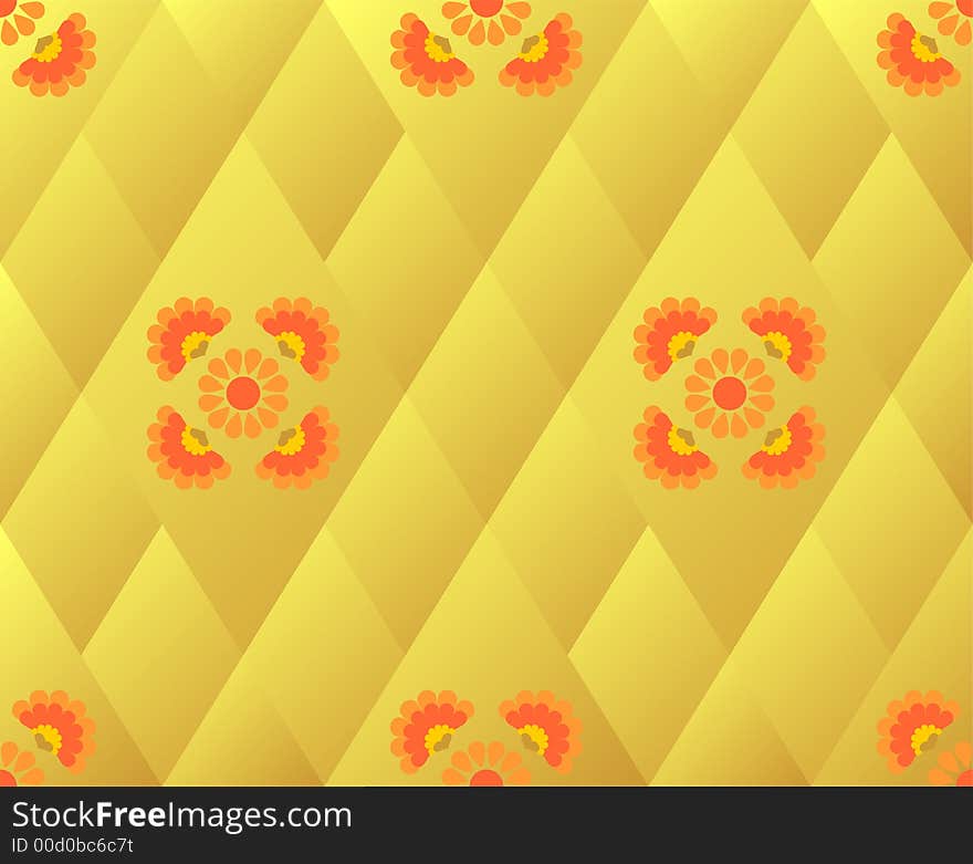 Flower pattern wallpaper evoking spring time. Flower pattern wallpaper evoking spring time