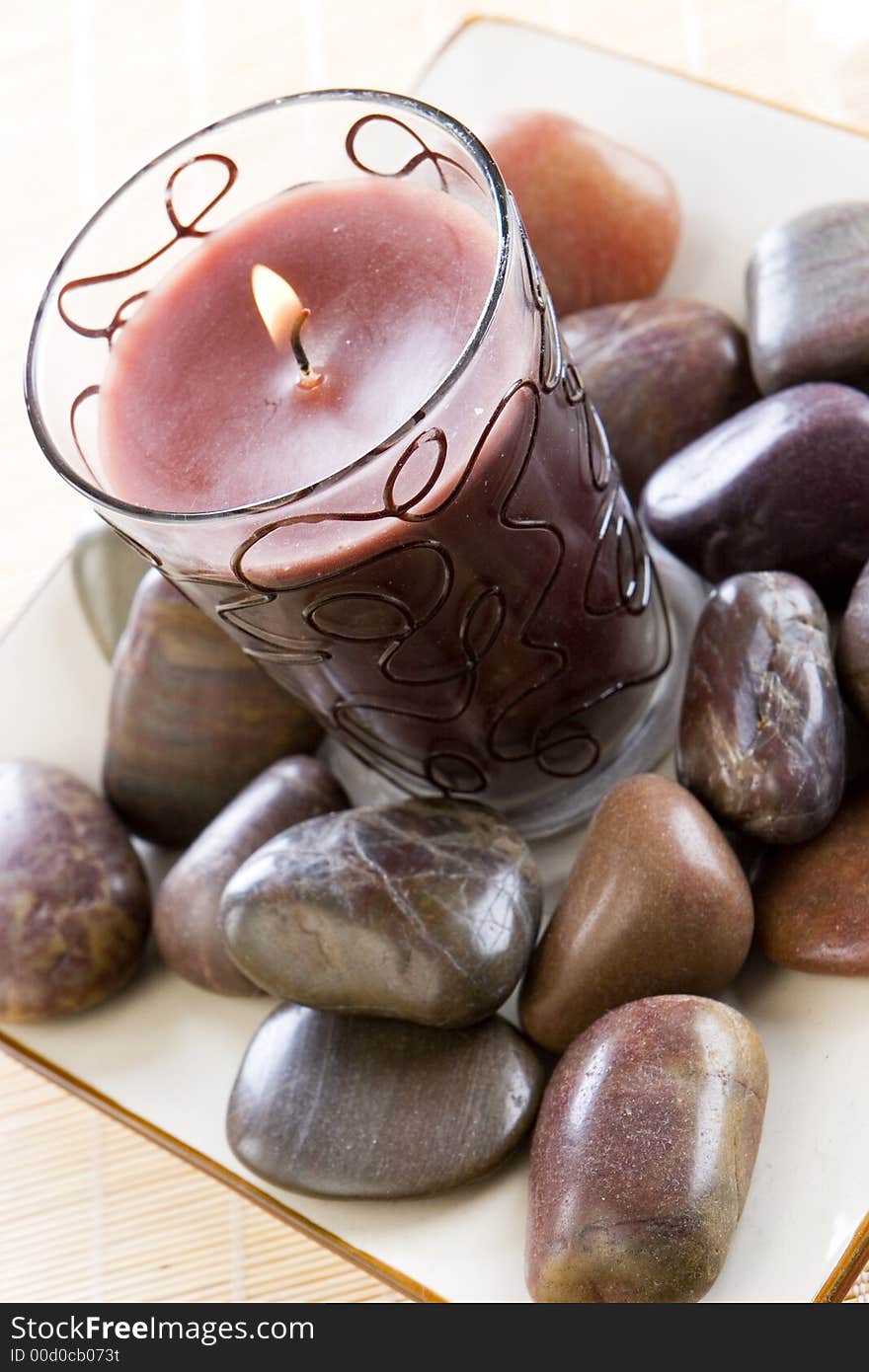 A New Candle Set Amongst Stone