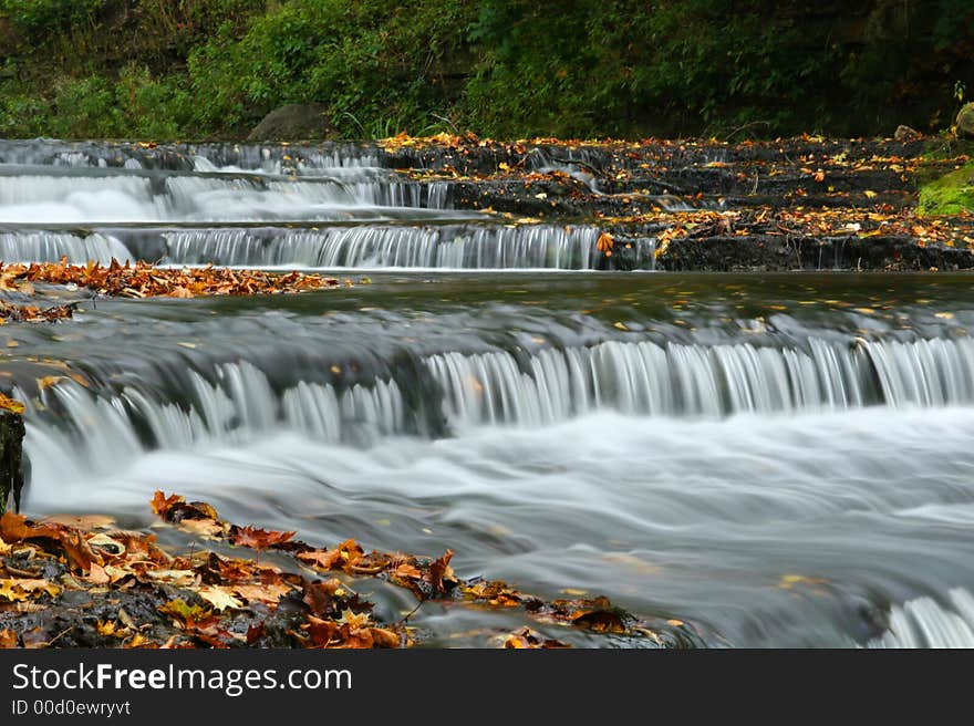 Autumn Waterfall In Estonia