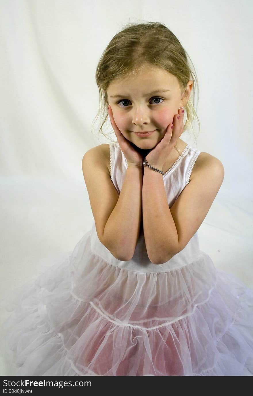 Sweet Portrait of Young Girl