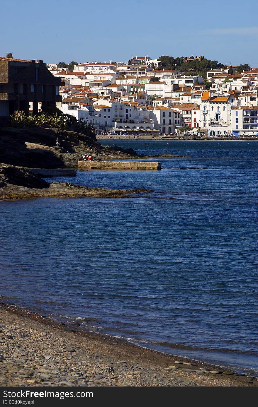 General view of the town of Cadaques, Catalonia, Spain, Europe