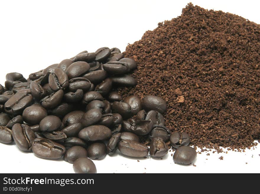 Close up of coffee beans