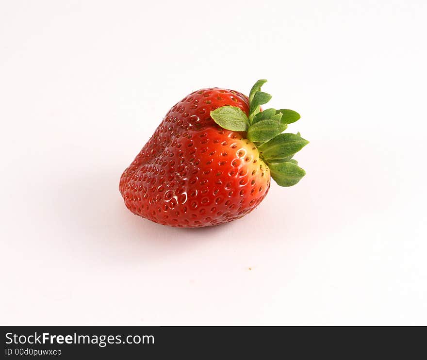 Fresh Strawberry view on side