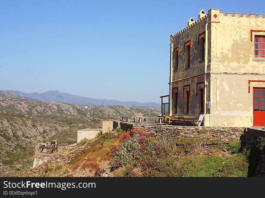 View from the lighthouse of cap de Creus,  Catalonia, Spain, Europe. View from the lighthouse of cap de Creus,  Catalonia, Spain, Europe