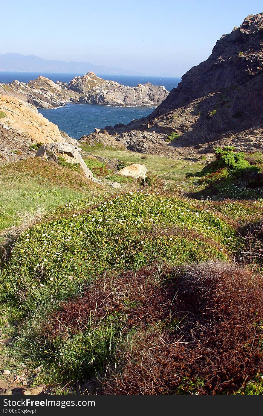 Landscape near by cap de Creus, Catalonia, Spain, Europe. Landscape near by cap de Creus, Catalonia, Spain, Europe