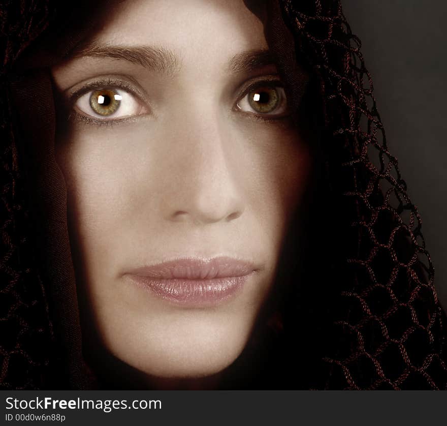 Beautiful Close up of Middle eastern woman. Beautiful Close up of Middle eastern woman