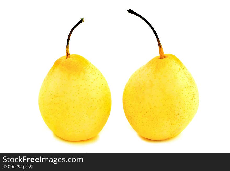 Ripe yellow pears