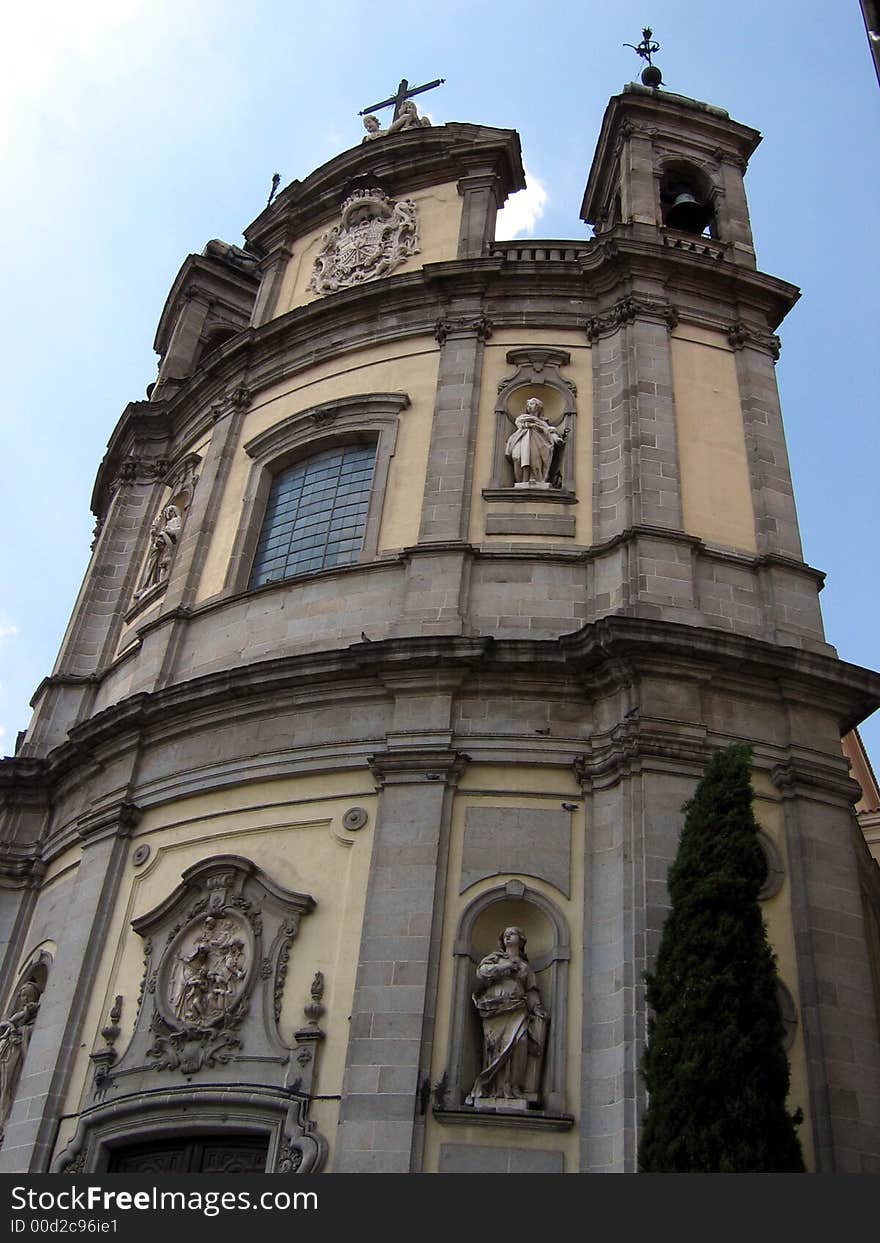 Old church in Madrid, Spain. Old church in Madrid, Spain