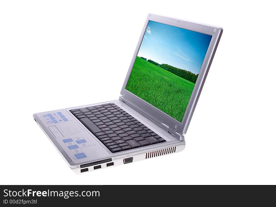 Laptop Isolated on white background. Laptop Isolated on white background