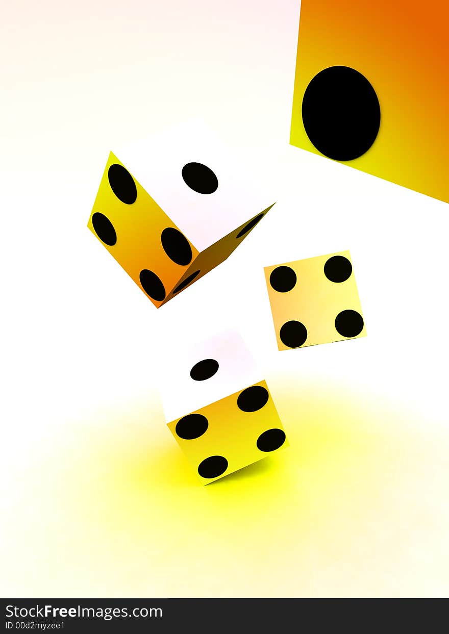 A image of a set of dice that have been thrown, it would be suitable for images based on betting. A image of a set of dice that have been thrown, it would be suitable for images based on betting.